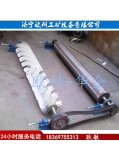 選煤廠無動力毛刷清掃器被動刷式清掃器
