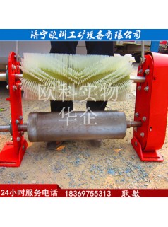 選煤廠無動力毛刷清掃器800電動滾刷清掃器