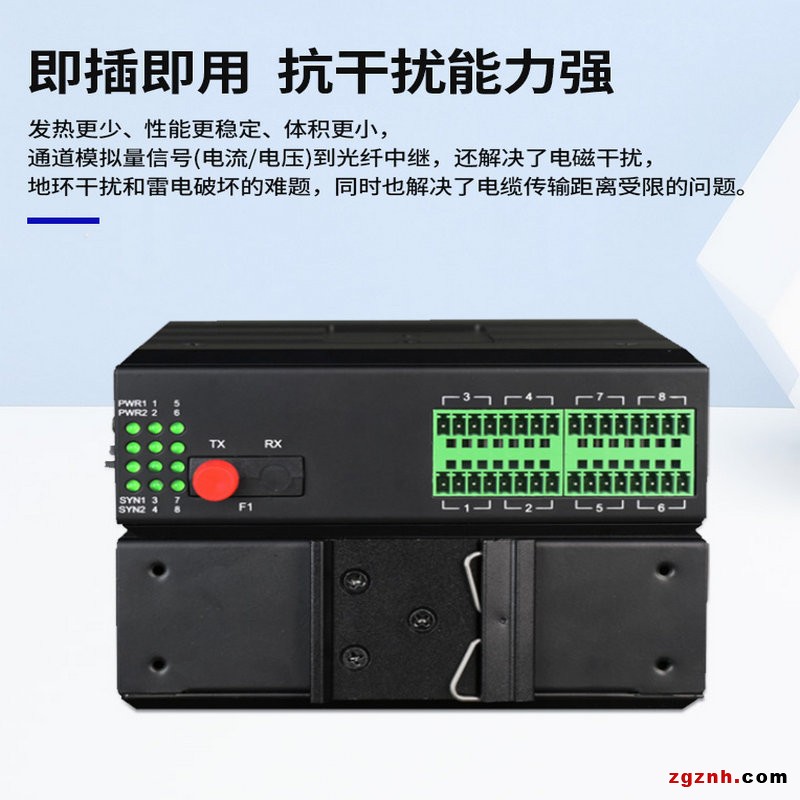 800-漢源高科1～16路4-20mA工業級模擬量光端機8_副本